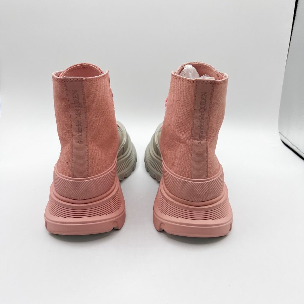 New Alexander McQueen Ombré Treadslick High-Top Sneakers, Size 37 / US 7, Displa - Picture 5 of 11